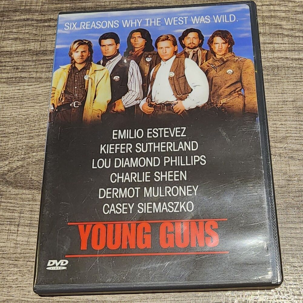 Young Guns DVD 1988 John Wayne Emilio Estevez Western Action Classic Movie